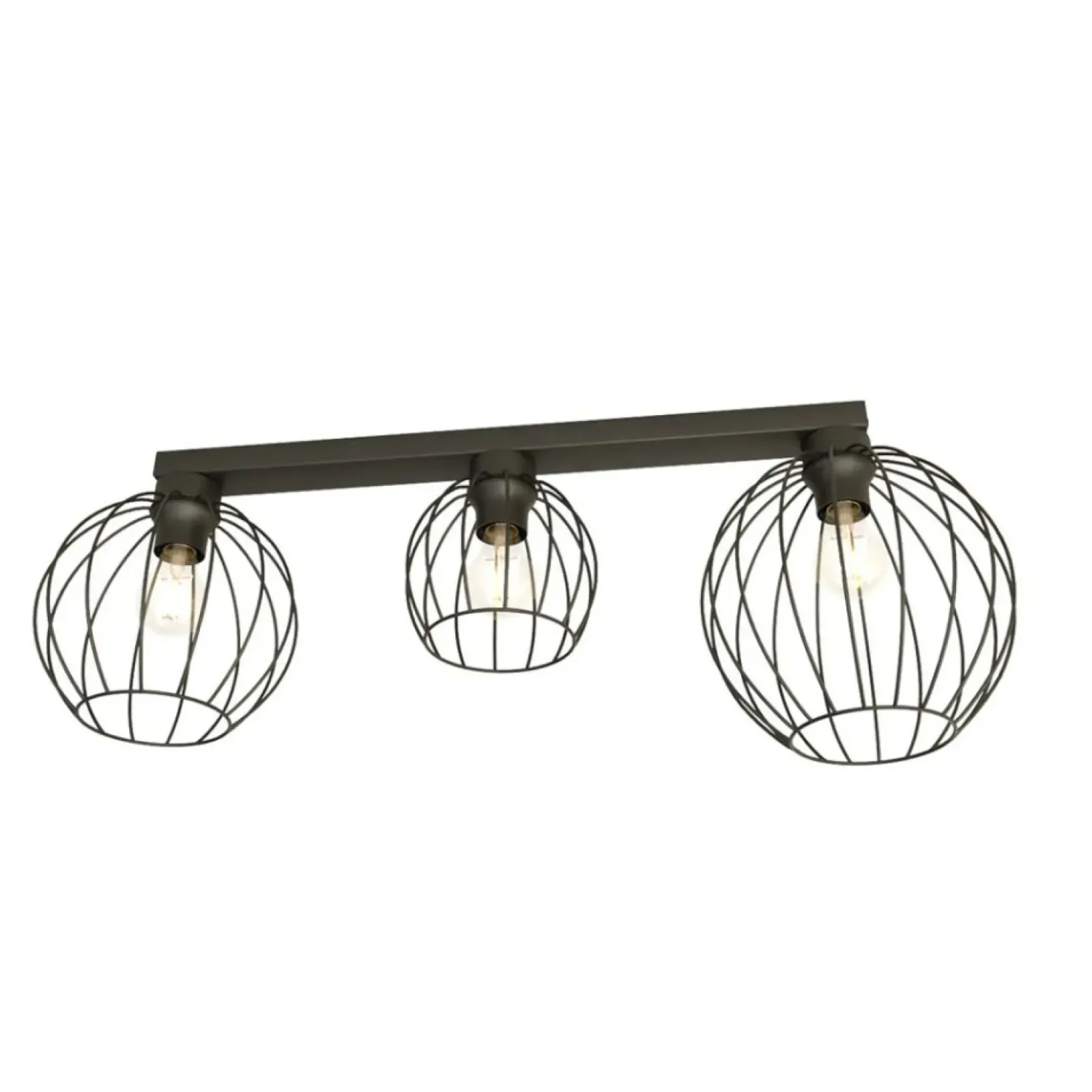 Sklep Kaja Lampa sufitowa na listwie, trzy źródła światła 1371/3 z serii NEST czarny Outlet