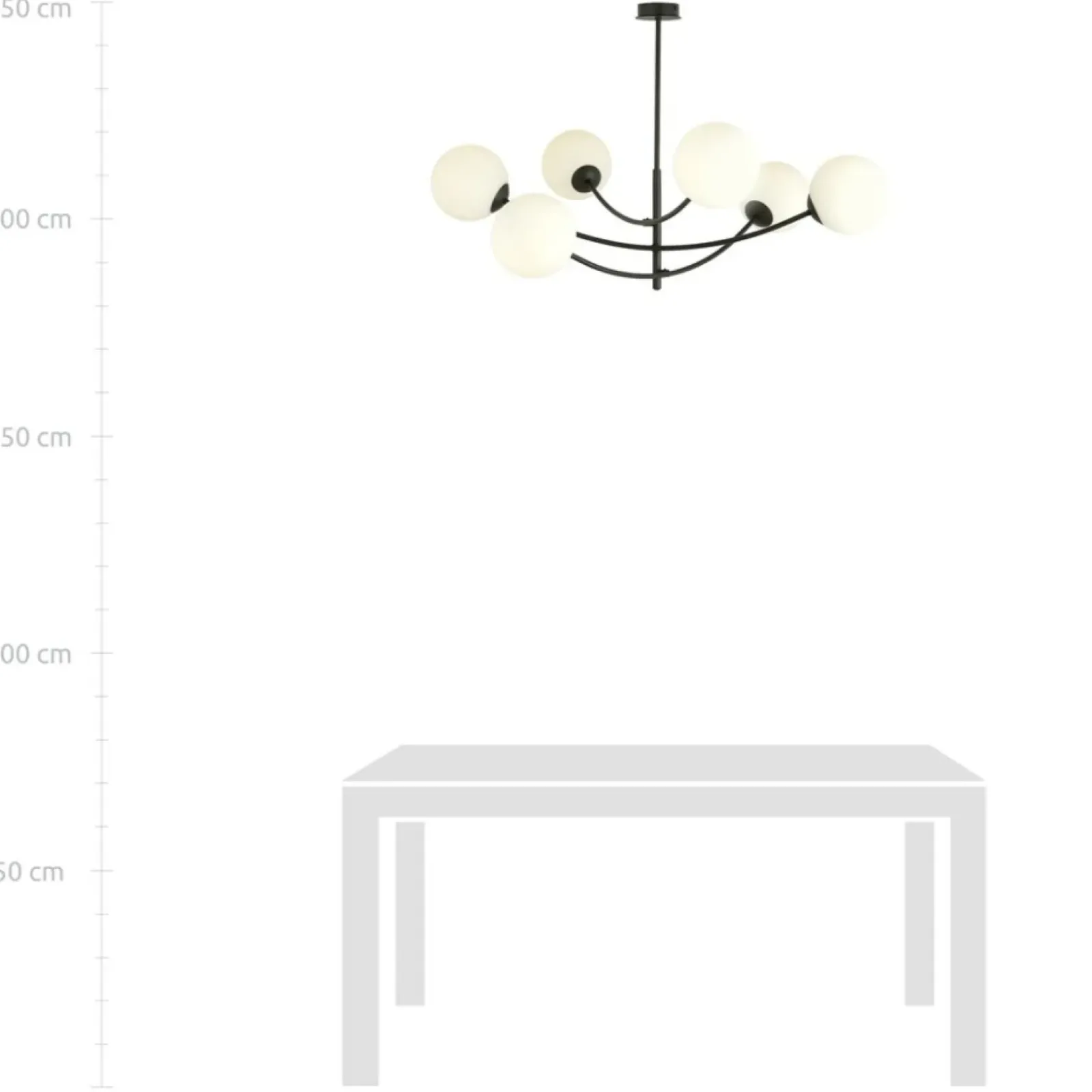 Sklep Kaja Lampa sufitowa o obłych kształtach, białe kule 1102/6 HUNTER | Kaja New
