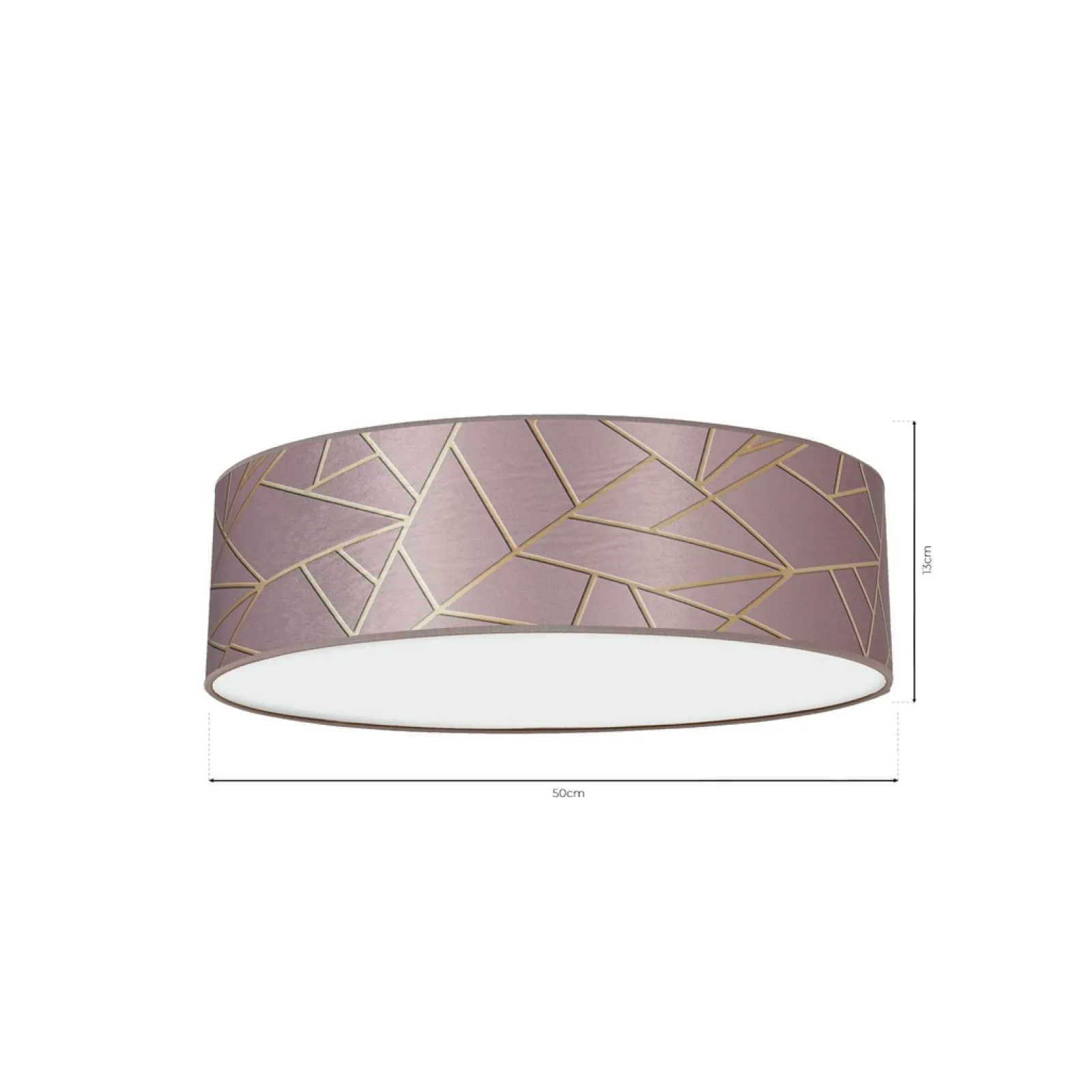 Sklep Kaja Lampa sufitowa, plafon o średnicy 50 cm MLP7586 z serii ZIGGY | Kaja Oświetlenie* Plafony Klasyczne