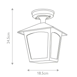 Sklep Kaja Lampa sufitowa, plafon zewnętrzny BL6A-BLACK z serii YORK* Plafony Zewnętrzne
