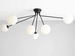 Sklep Kaja Lampa sufitowa szeroka czarna do salonu 1082PL_K1 HOLM | Kaja Zadzwońporabattel.783200183(8-16)/mailsklep@kaja.com.pl Flash Sale
