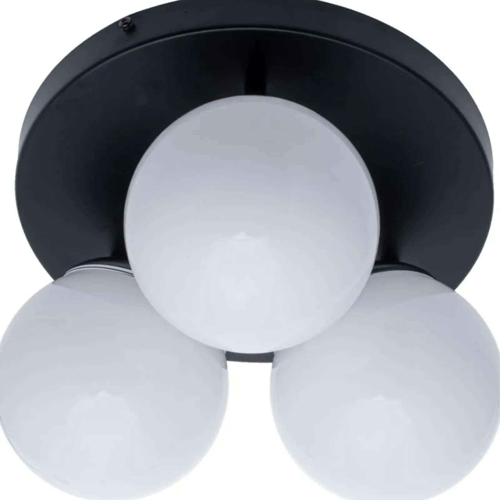 Sklep Kaja Lampa sufitowa, trzy klosze, czarna podstawa MLP8874 z serii SFERA | Kaja Oświet chrom Clearance