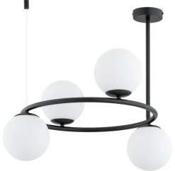 Sklep Kaja Lampa sufitowa w klasycznym stylu, z kloszami AL 63256 z serii RINGO | Kaja Oświ Store