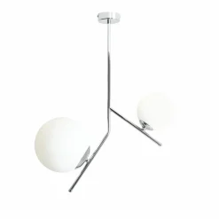 Sklep Kaja Lampa sufitowa w kolorze chromu podwójna 1011PL_H4 LUNA | Kaja Zadzwońporabattel.783200183(8-16)/mailsklep@kaja.com.pl Clearance