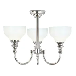 Sklep Kaja Lampa sufitowa w kolorze chromu BATH-CD3 z serii CHEADLE* Randole Tradycyjne