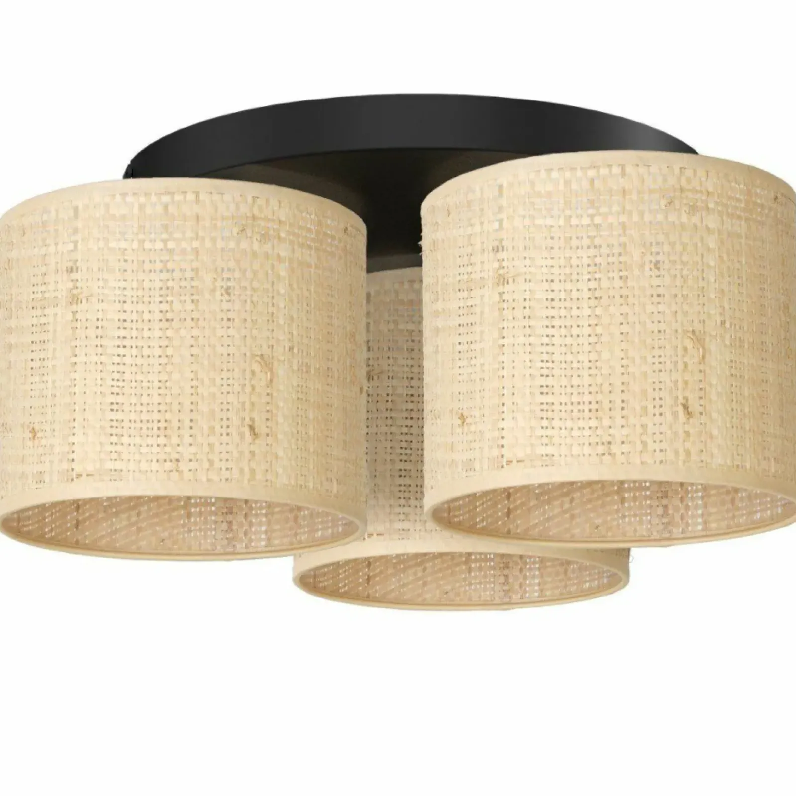 Sklep Kaja Lampa sufitowa w stylu boho, trzy abażury LX 5276 z serii RATTAN beżowy Flash Sale