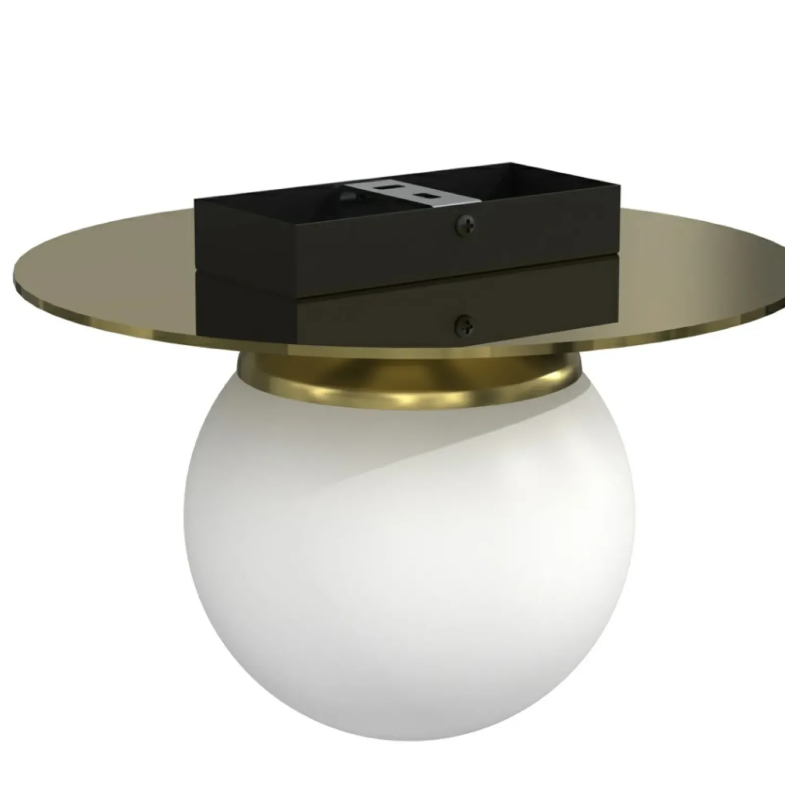 Sklep Kaja Lampa sufitowa w stylu glamour, z kloszem MLP7969 z serii PLATO | Kaja Oświetlen Outlet
