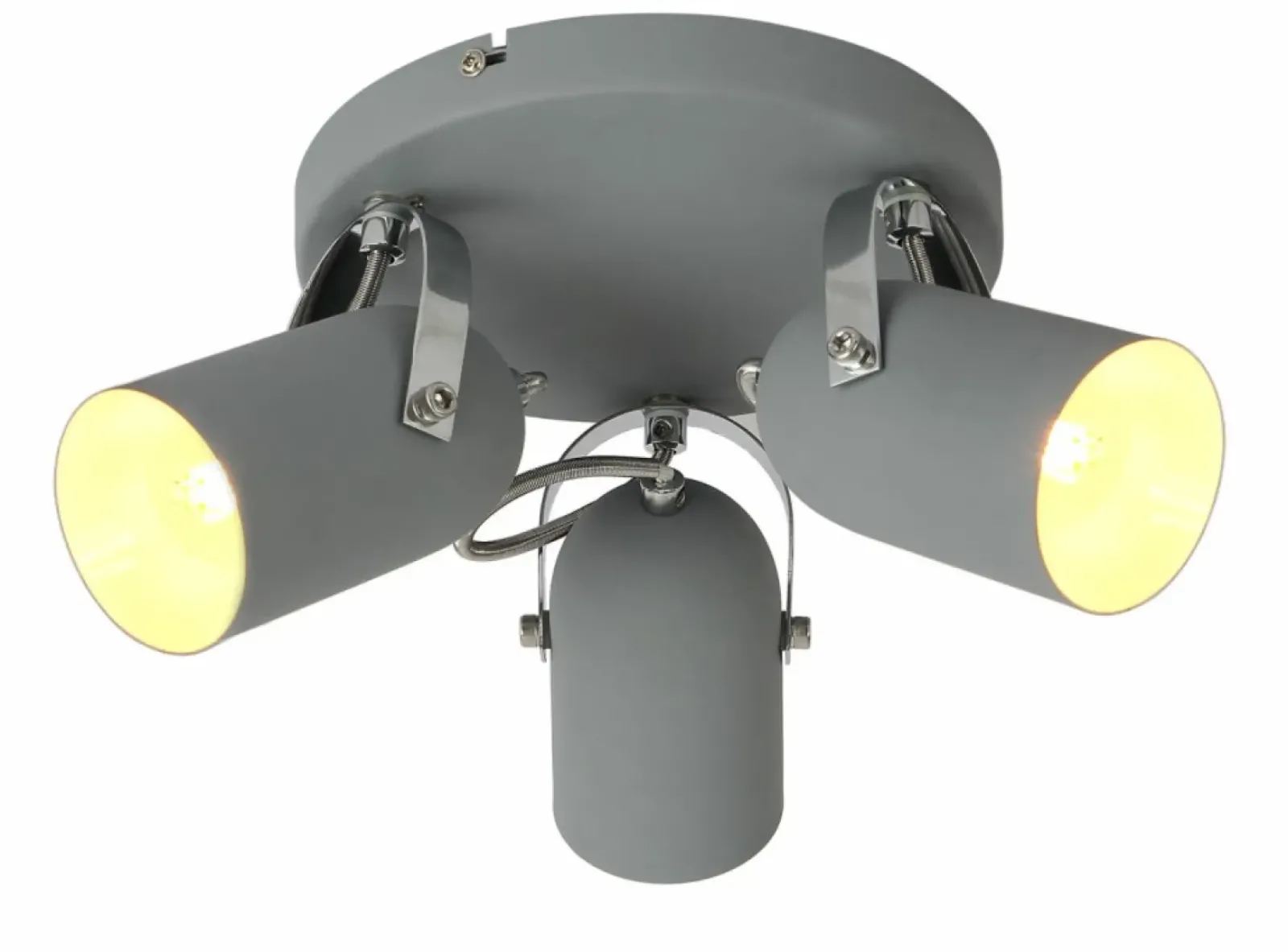 Sklep Kaja Lampa sufitowa w stylu industrialnym 98-66503 GRAY | Kaja Oświetlenie szary Outlet
