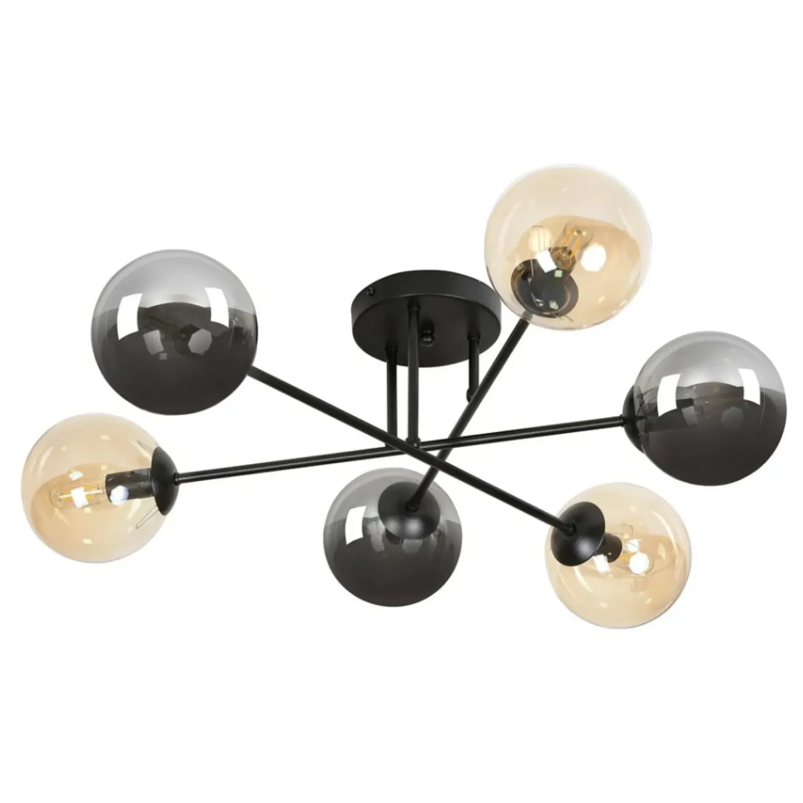 Sklep Kaja Lampa sufitowa z 6 dwukolorowymi kloszami 834/6B3 | Kaja Oświetlenie Cheap
