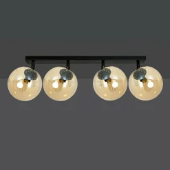Sklep Kaja Lampa sufitowa z 4 kloszami w kolorze miodu 778/4 | Kaja Oświetlenie Discount