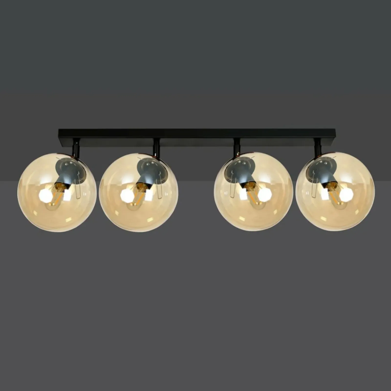 Sklep Kaja Lampa sufitowa z 4 kloszami w kolorze miodu 778/4 | Kaja Oświetlenie Discount