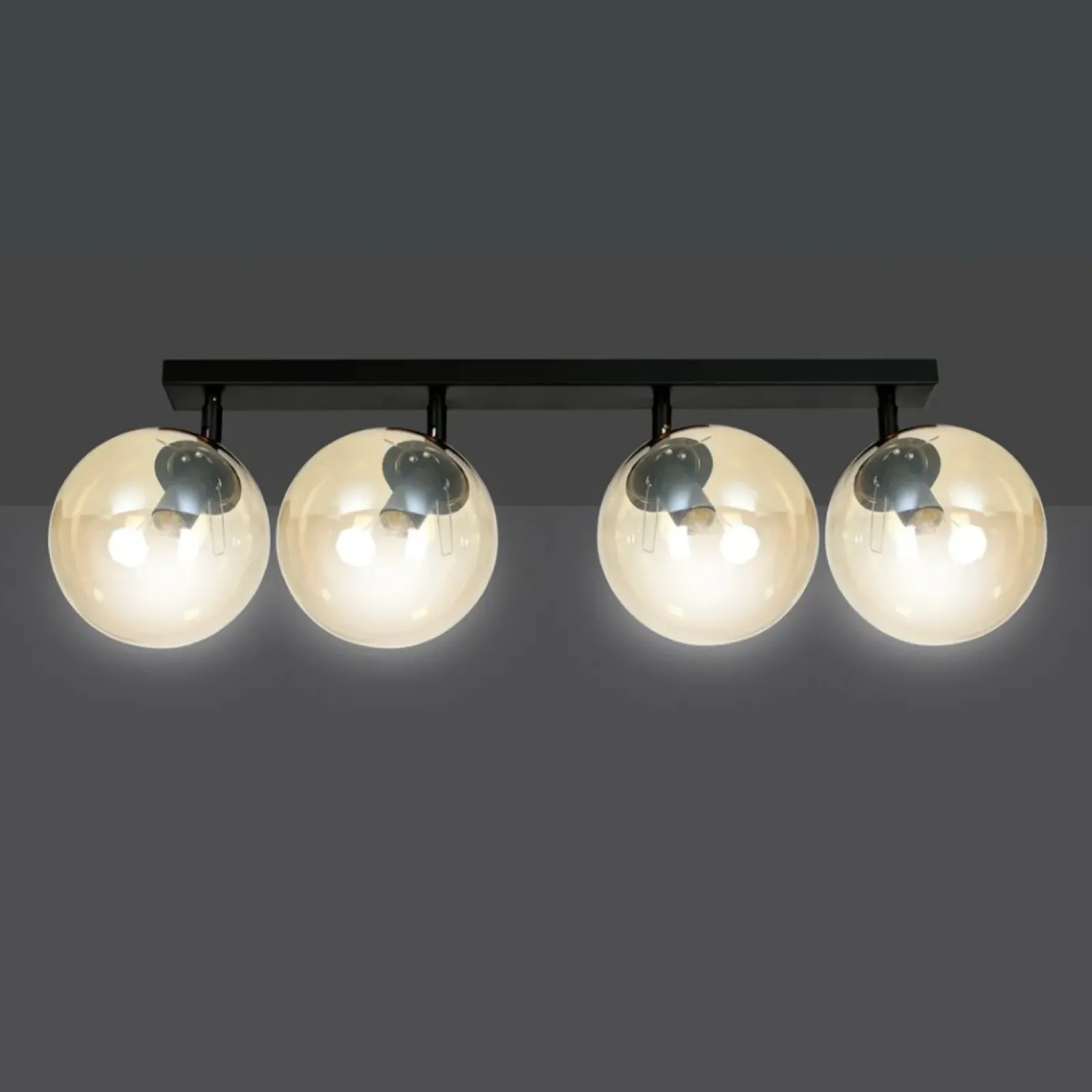 Sklep Kaja Lampa sufitowa z 4 kloszami w kolorze miodu 778/4 | Kaja Oświetlenie Discount