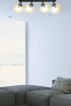 Sklep Kaja Lampa sufitowa z 4 kloszami w kolorze miodu 778/4 | Kaja Oświetlenie Discount