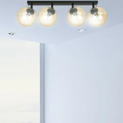 Sklep Kaja Lampa sufitowa z 4 kloszami w kolorze miodu 778/4 | Kaja Oświetlenie Discount