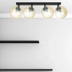 Sklep Kaja Lampa sufitowa z 4 kloszami w kolorze miodu 778/4 | Kaja Oświetlenie Discount