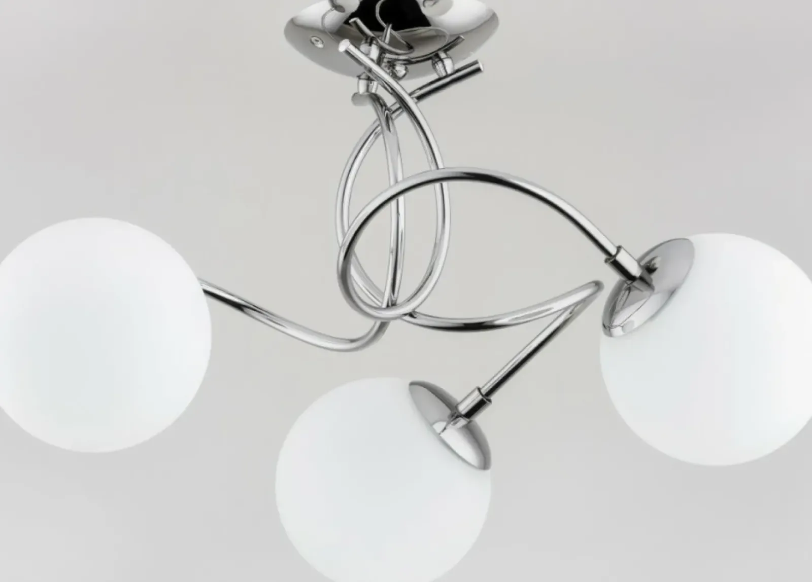 Sklep Kaja Lampa sufitowa z 3 kulistymi białymi kloszami AL 28543 | Kaja Cheap