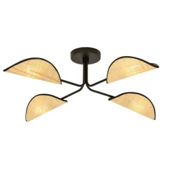 Sklep Kaja Lampa sufitowa z abażurami w stylu eco 1172/4 GOMEZ | Kaja Oświetlenie Store