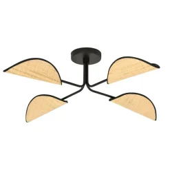 Sklep Kaja Lampa sufitowa z abażurami w stylu eco 1172/4 GOMEZ | Kaja Oświetlenie Store