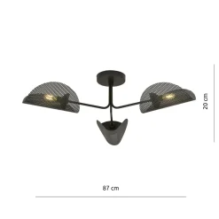 Sklep Kaja Lampa sufitowa z ażurowymi abażurami 1171/3 GOMEZ | Kaja Oświetlenie Flash Sale