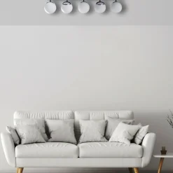 Sklep Kaja Lampa sufitowa z chromowanymi elementami MLP8875 z serii SFERA | Kaja Oświetleni New