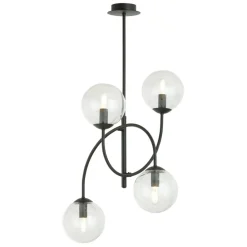 Sklep Kaja Lampa sufitowa z czarną, giętą konstrukcją 1286/4B z serii ARCHI Shop