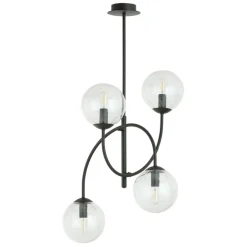 Sklep Kaja Lampa sufitowa z czarną, giętą konstrukcją 1286/4B z serii ARCHI Shop