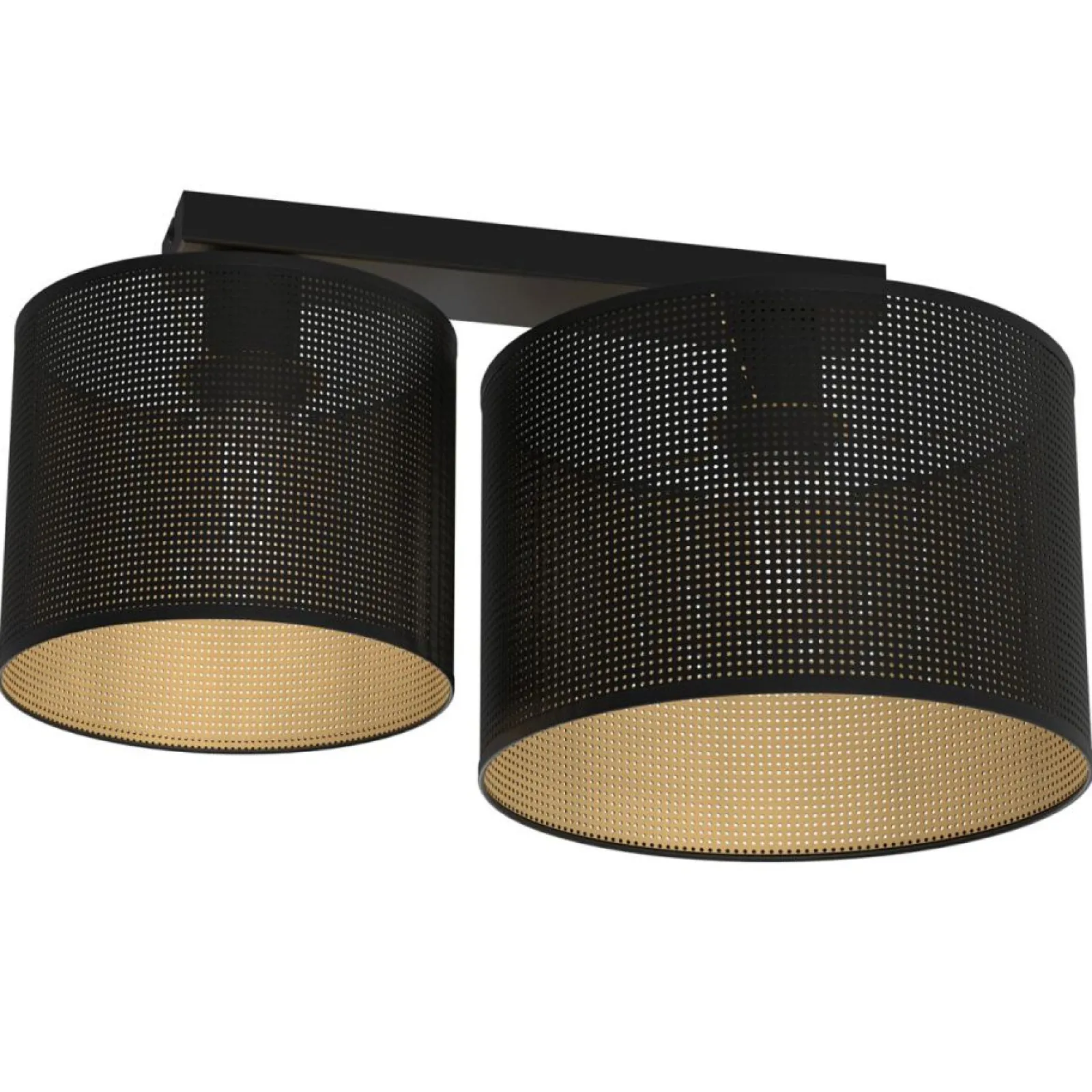 Sklep Kaja Lampa sufitowa z czarno-złotymi abażurami LX 5228 LOFT SHADE | Kaja* Plafony Nowoczesne