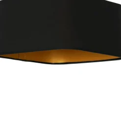 Sklep Kaja Lampa sufitowa z czarno-złotym abażurem ML6367 NAPOLI | Kaja Best