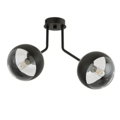 Sklep Kaja Lampa sufitowa z czarnymi obręczami na kloszach 1139/2 NOVA | Kaja Fashion