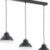 Sklep Kaja Lampa sufitowa z czarnymi kloszami O2983 W3 CZA + BIA| Kaja* Randole Tradycyjne