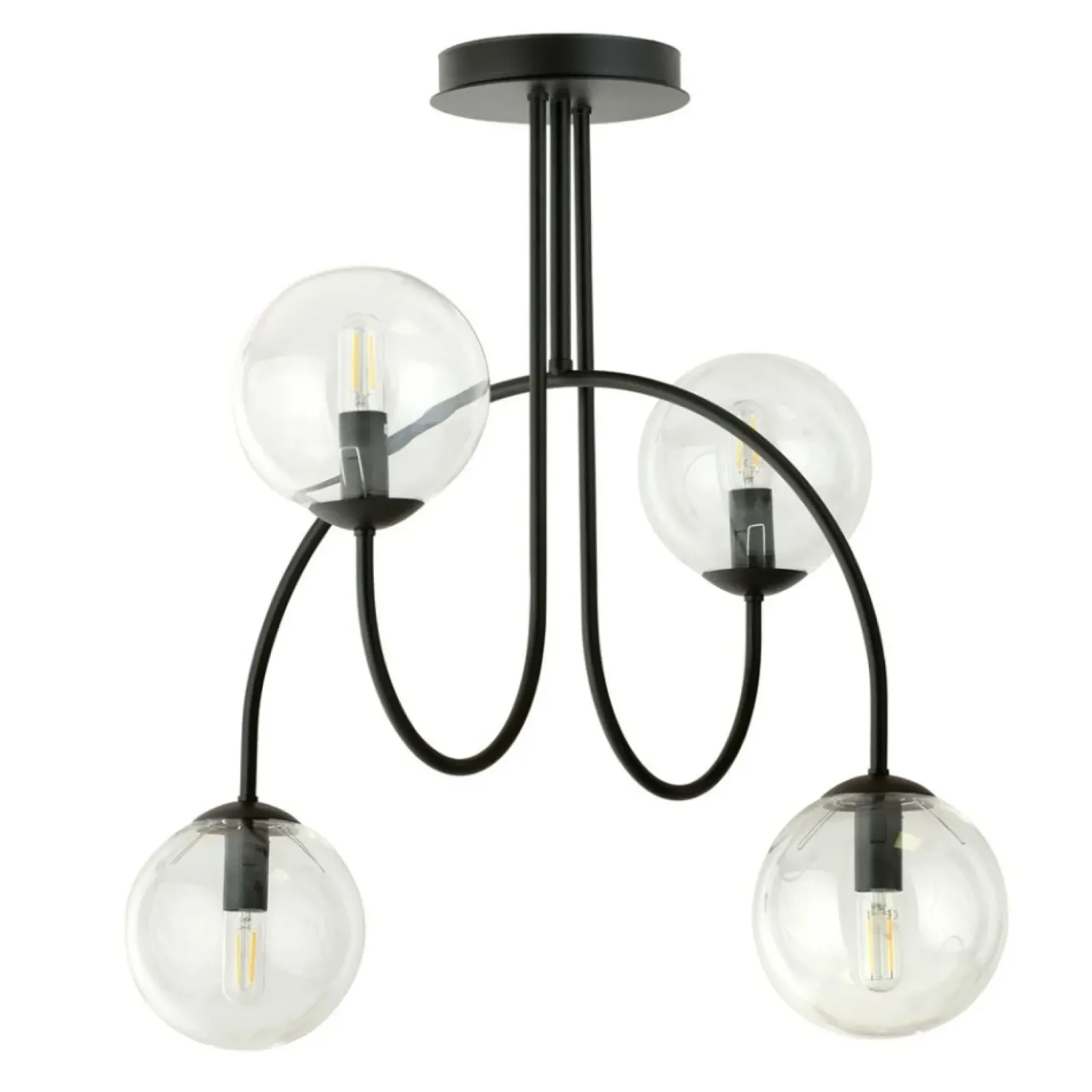 Sklep Kaja Lampa sufitowa z czterema kulistymi kloszami 1286/4A z serii ARCHI Shop