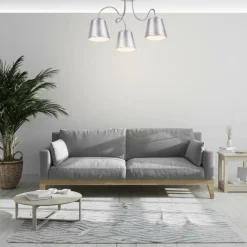 Sklep Kaja Lampa sufitowa z dekoracyjnymi ramionami 33-70746 LUK | Kaja srebrny Best Sale