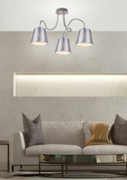 Sklep Kaja Lampa sufitowa z dekoracyjnymi ramionami 33-70746 LUK | Kaja srebrny Best Sale