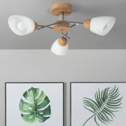 Sklep Kaja Lampa sufitowa z drewnianymi elementami 8141374 VILETTA WOOD | Kaja* Randole Tradycyjne