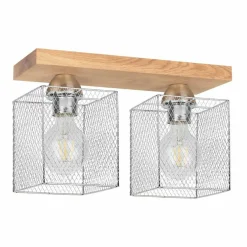 Sklep Kaja Lampa sufitowa z dwoma loftowymi spotami 8175274 NORMAN WOOD | Kaja Flash Sale