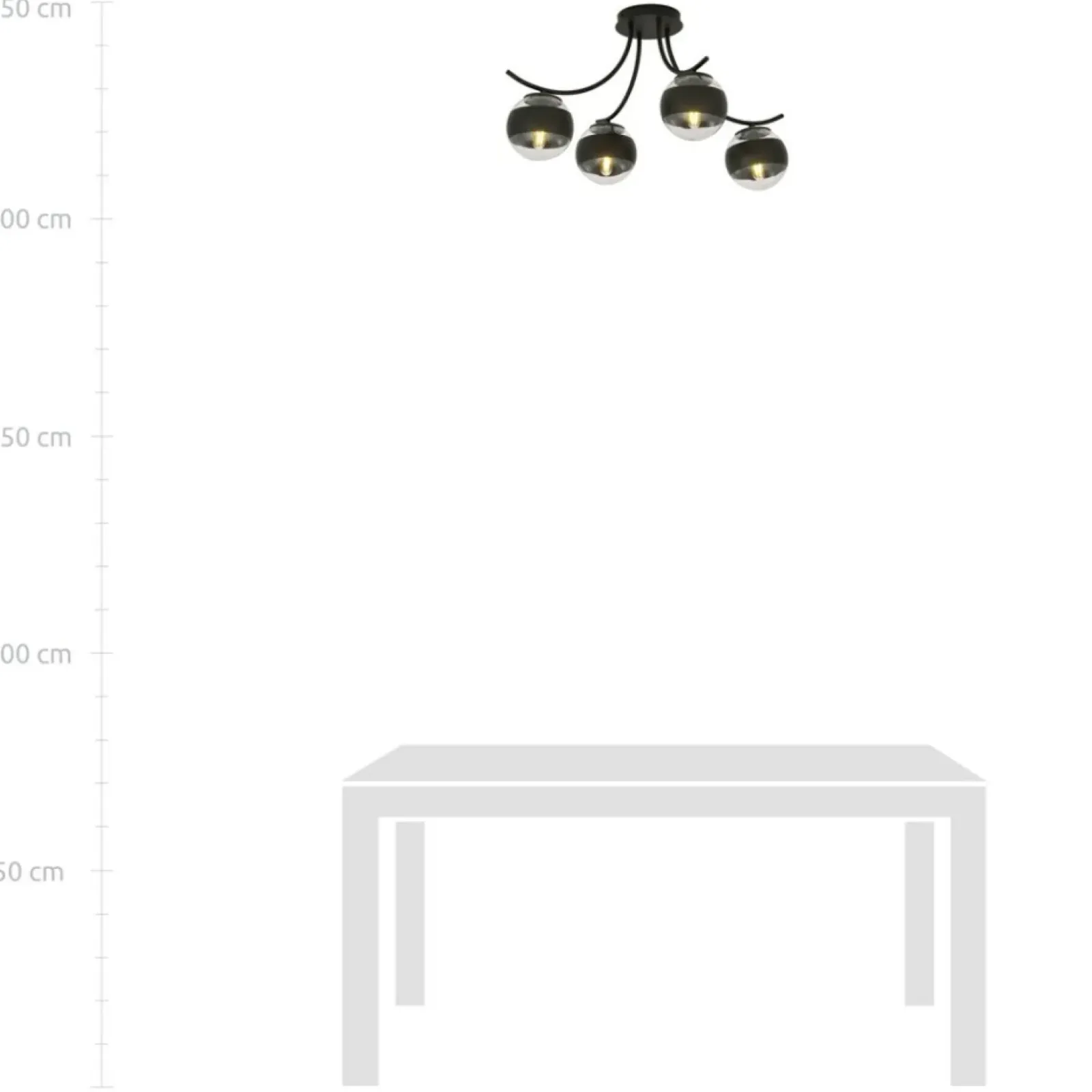 Sklep Kaja Lampa sufitowa z dwukolorowymi kloszami 1111/4 BOSTON | Kaja Cheap