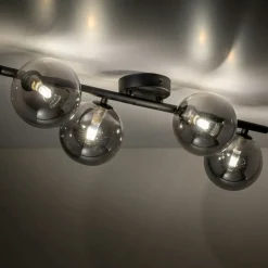 Sklep Kaja Lampa sufitowa z grafitowymi kloszami TK 6856 ESTERA BLACK | Kaja Shop