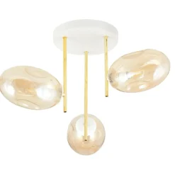 Sklep Kaja Lampa sufitowa z kloszami w kolorze miodowym 1278/3 z serii ARGO Fashion