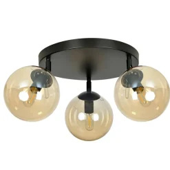 Sklep Kaja Lampa sufitowa z kloszami w kolorze miodowym 778/3APREM | Kaja Cheap