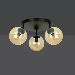 Sklep Kaja Lampa sufitowa z kloszami w kolorze miodowym 778/3APREM | Kaja Cheap