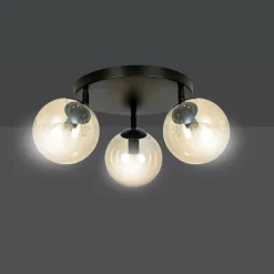 Sklep Kaja Lampa sufitowa z kloszami w kolorze miodowym 778/3APREM | Kaja Cheap