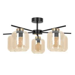 Sklep Kaja Lampa sufitowa z kloszami i złotymi elementami K-5512 z serii IGA Shop