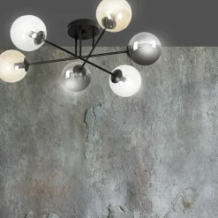 Sklep Kaja Lampa sufitowa z kolorowymi kloszami 834/6B2 | Kaja Oświetlenie Shop