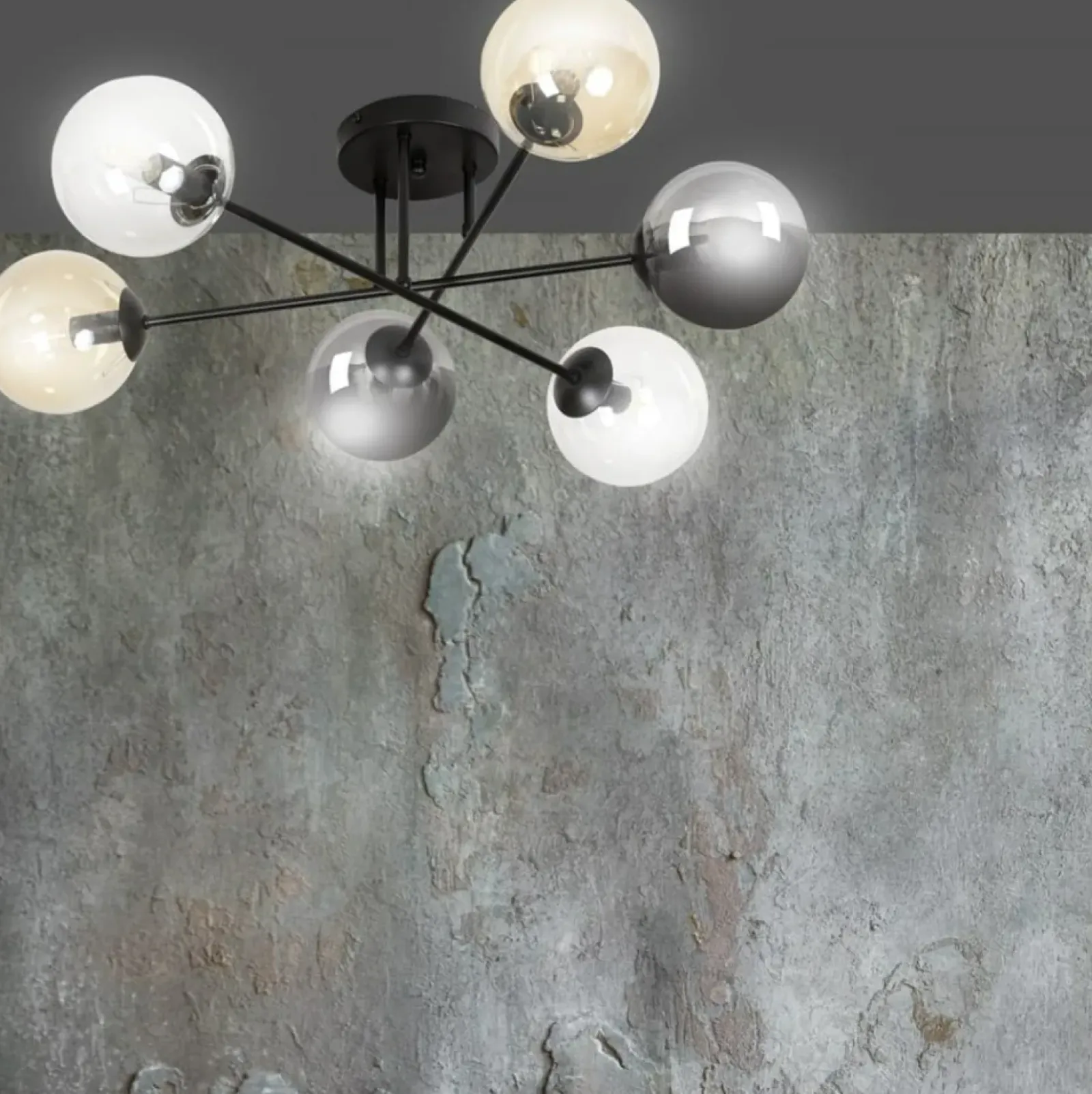 Sklep Kaja Lampa sufitowa z kolorowymi kloszami 834/6B2 | Kaja Oświetlenie Shop