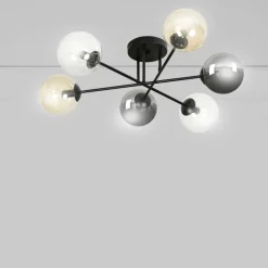 Sklep Kaja Lampa sufitowa z kolorowymi kloszami 834/6B2 | Kaja Oświetlenie Shop