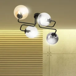 Sklep Kaja Lampa sufitowa z kolorowymi kloszami 843/4M1 | Kaja Oświetlenie Clearance
