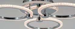 Sklep Kaja Lampa sufitowa z kolorowymi ledami DRS2032/3 z serii RING chrom Store