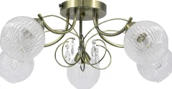 Sklep Kaja Lampa sufitowa z kryształami do salonu 8964/5 21QG WENUS | Kaja* Randole Tradycyjne