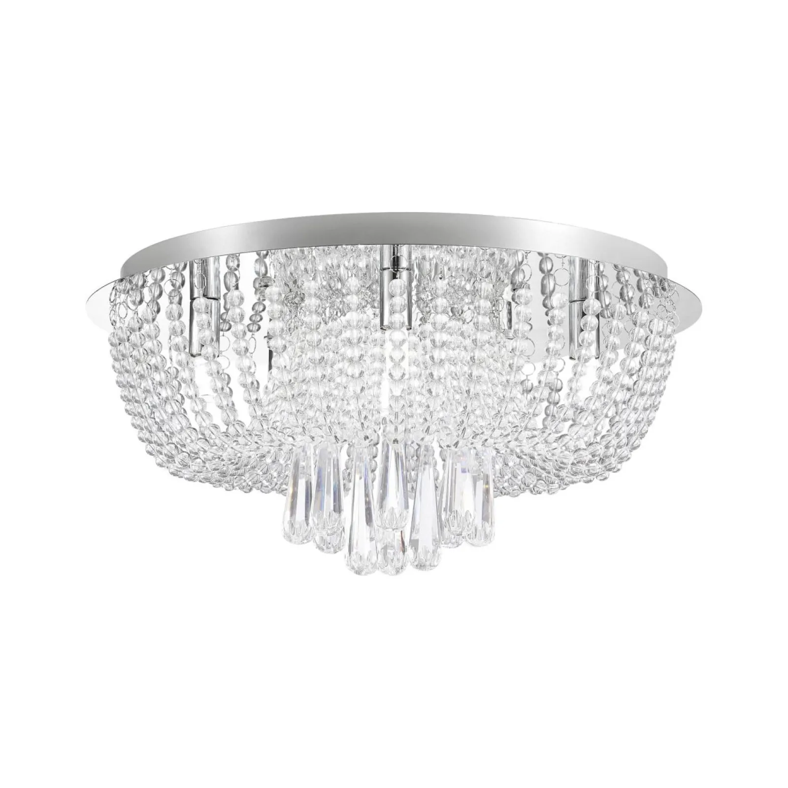 Sklep Kaja Lampa sufitowa z kryształkami ⌀45cm 19157M SENSI| Kaja Oświetlenie* Plafony Nowoczesne
