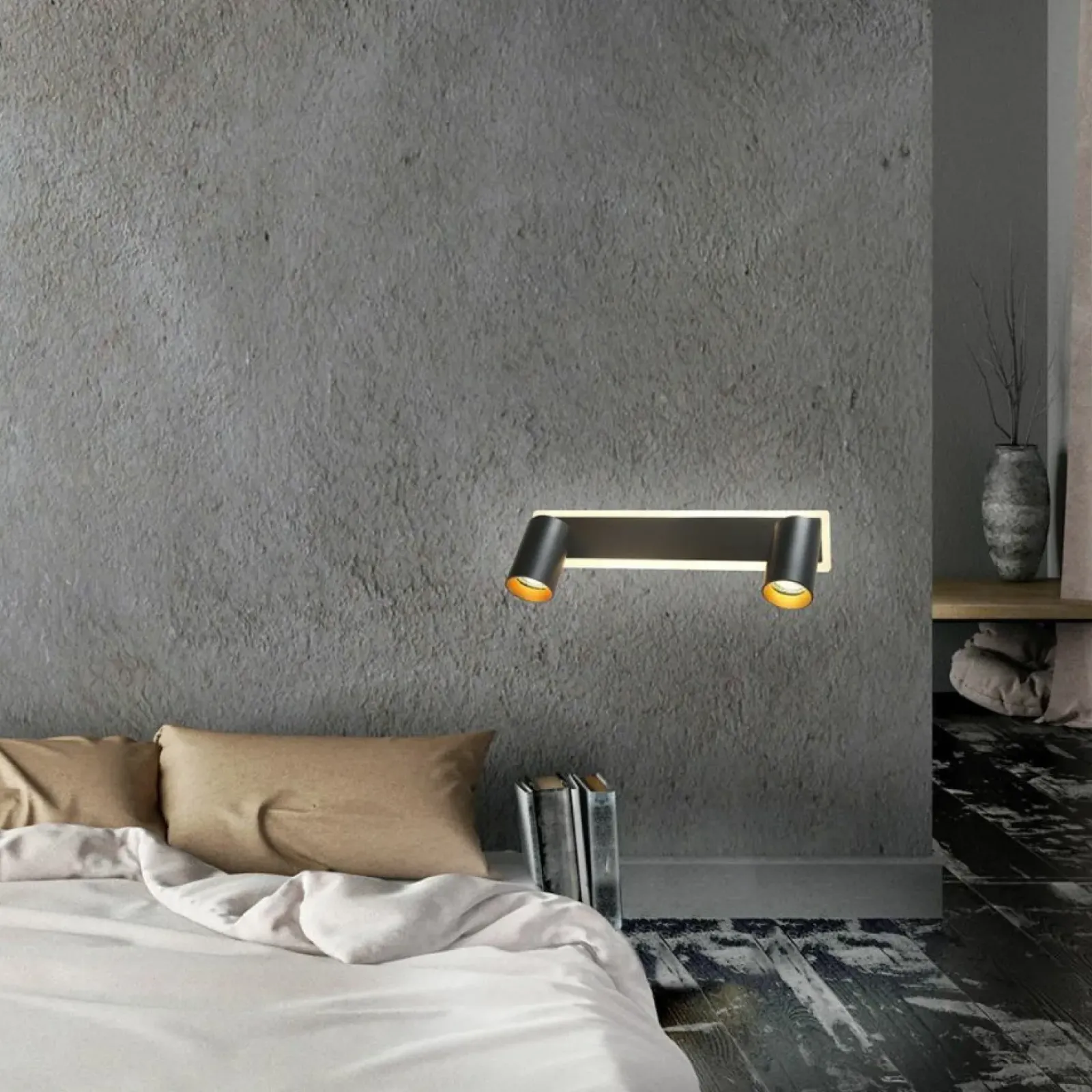 Sklep Kaja Lampa sufitowa z ledem dookoła listwy LP-0612/2WS BK PARMA | Kaja New